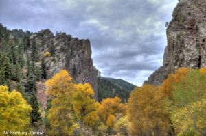 c25-3b-Canyon Formations Fall Foliage and Intense Clouds in Eldorado Canyon State Park.jpg